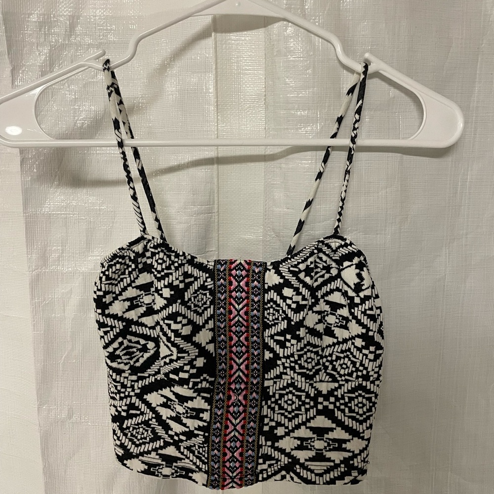 Aztec pattern crop top